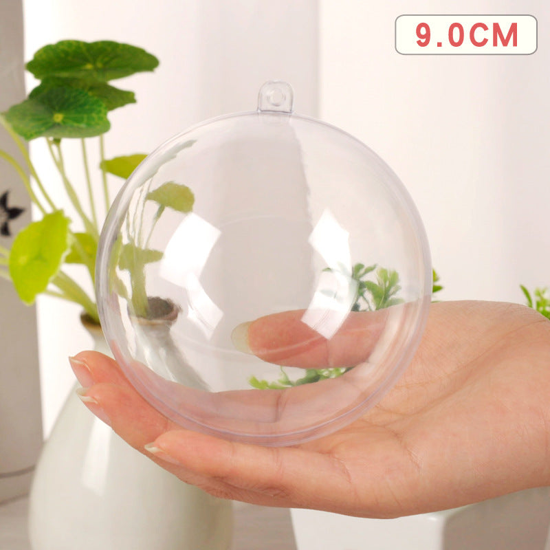 Wholesale Christmas Decorative Balls Acrylic Plastic Transparent Balls